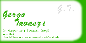 gergo tavaszi business card